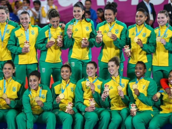 ouro veio do handebol feminino, após um clássico de tirar o fôlego entre Brasil e Argentina