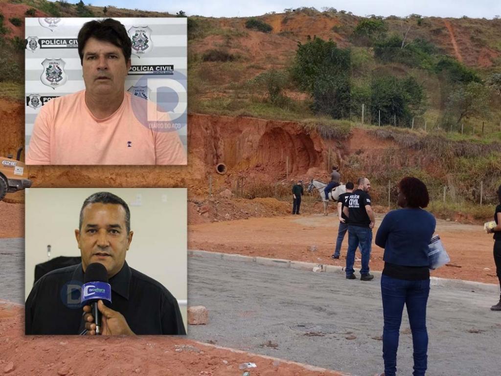 Marquinho do Depósito (no alto), matou a tiros, o prefeito Hélio da Fazendinha, em Naque,dia 13 de julho 