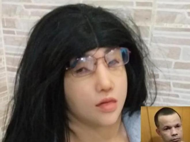 O detento tentou escapar pela porta da frente, usando roupas da filha