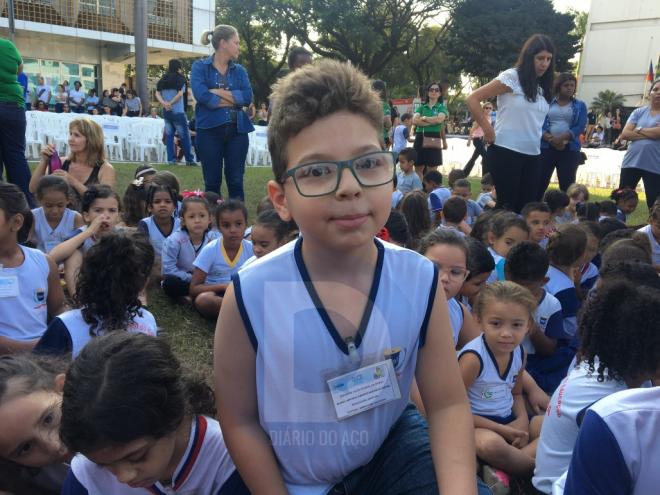 Matheus Augusto, de 7 anos, participará pela primeira vez do evento