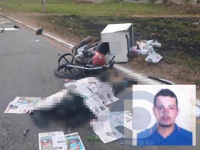 Roninho, de 32 anos, morreu no local da colisão com a carreta