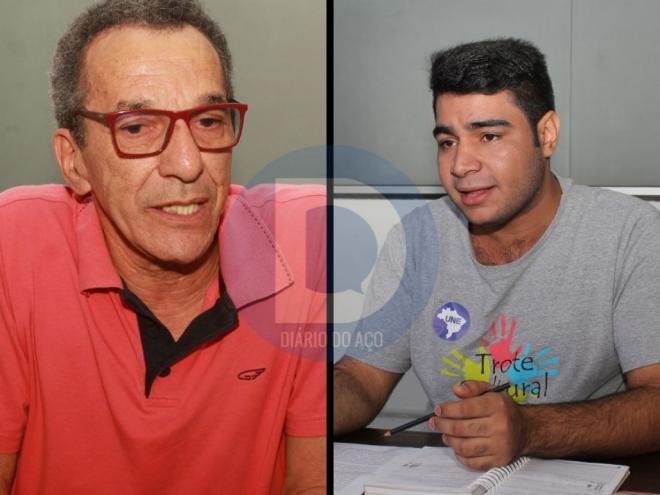 Antônio Raimundo (E) e Leonardo Patrick disputam o diretório local do PT