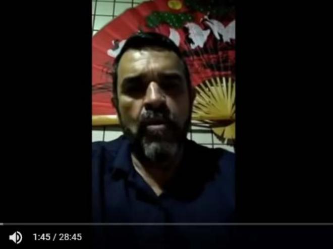 Coronel reformado do Exército, Antônio Carlos Alves Correia, em um de seus vídeos