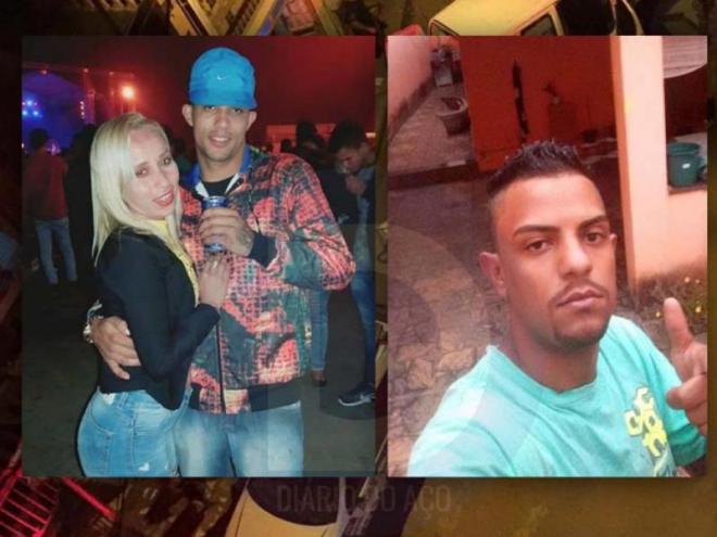 As vítimas, casal Júnio e Helizecristian, e o amigo deles, Woshington