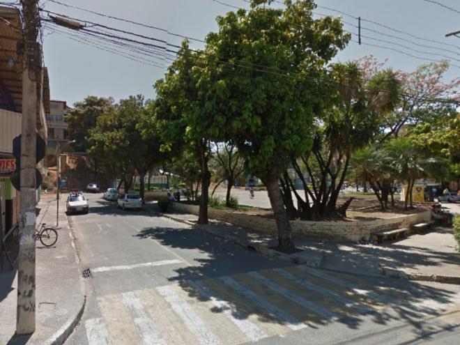 A tentativa de homicídio ocorreu nesta praça, no bairro Esperança
