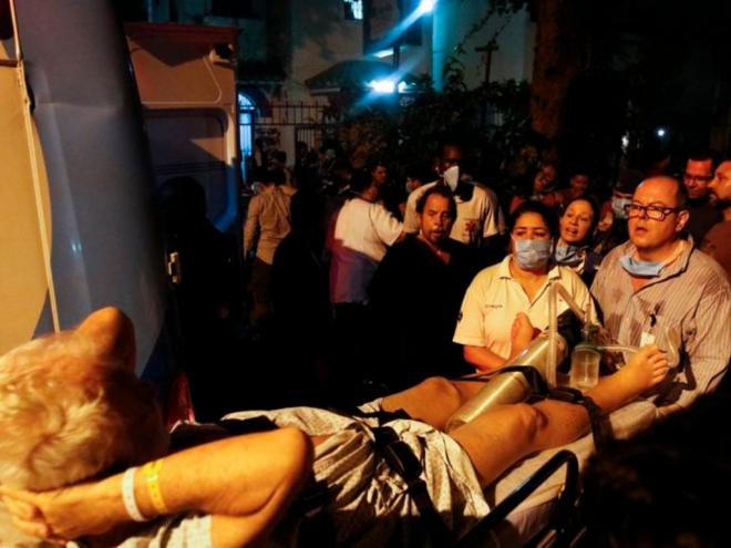 Incêndio atinge prédio do Hospital Badim, no bairro do Maracanã, zona Norte da cidade
