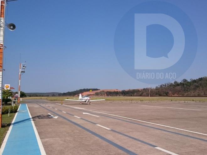 As pistas do Aeroporto Regional do Vale do Aço passaram por uma reforma provisória em março desse ano