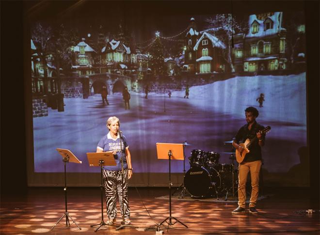 Alunos, professores e convidados dividem o palco no recital