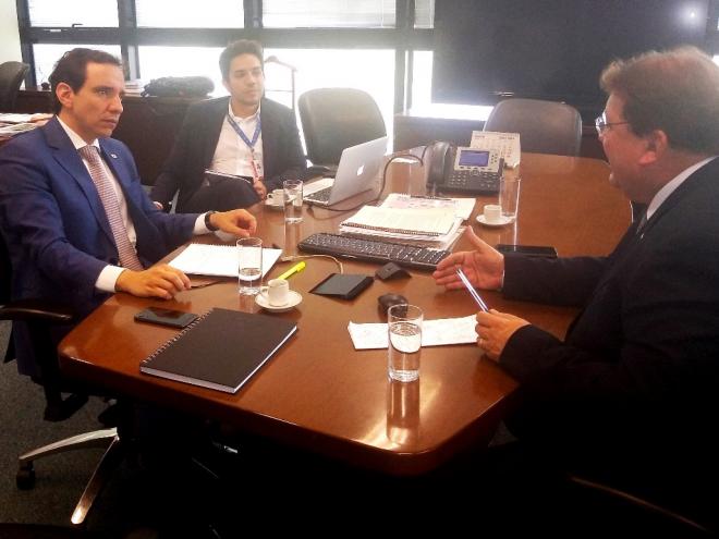 Celinho do Sinttrocel se reuniu com o diretor de Transporte Aeroviário da Secretaria de Estado de Infraestrutura 