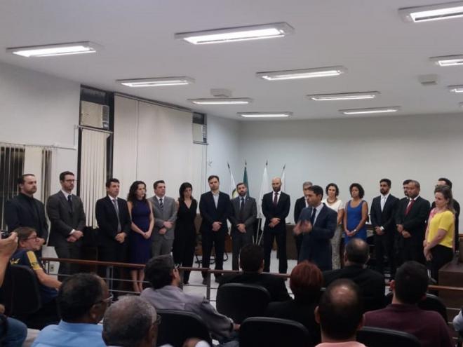 Representantes do MP no Vale do Aço estiveram reunidos em ato de desagravo em Coronel Fabriciano 