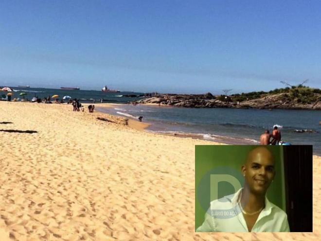 Genilson estava nesta praia no dia que desapareceu ao tentar atravessar o mar