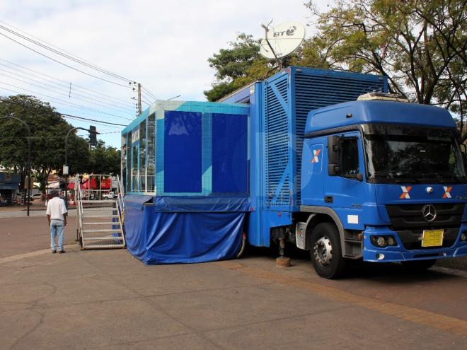 Unidade móvel ficará na Praça da Bíblia de 18 a 22 deste mês