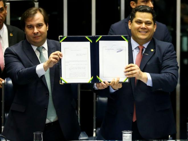 O presidente do Senado destacou ainda a importância do trabalho do Congresso na aprovação da reforma da Previdência