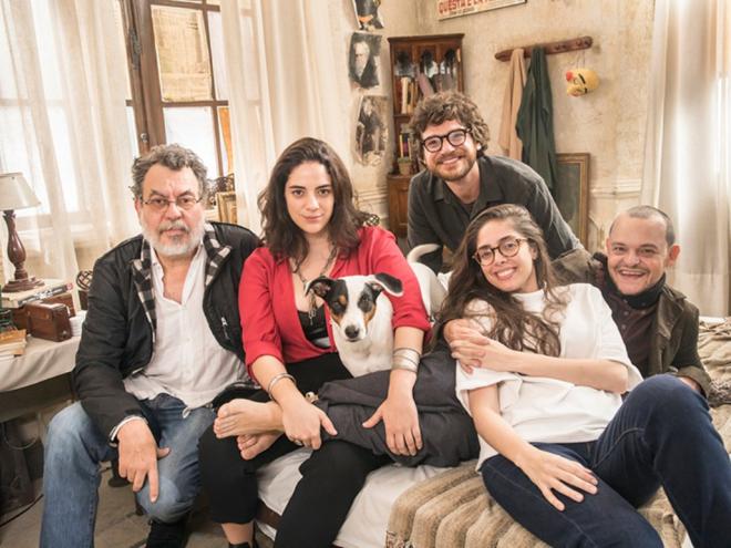 O escritor Jorge Furtado, Martha Nowill, Emílio Dantas, a diretora Patrícia Pedrosa e Matheus Nachtergaele, de ?Todas as Mulheres do Mundo?