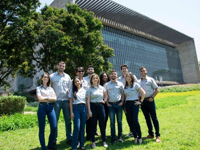 Parte dos Trainees selecionados no processo 2018/2019, na sede da Usiminas, em Belo Horizonte