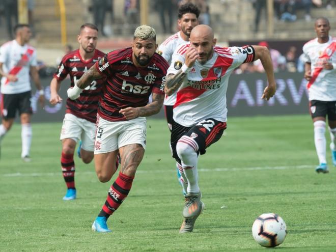 Gabriel Barbosa foi responsável pelo gol da vitória do Flamengo no Monumental Stadium, Lima, Peru