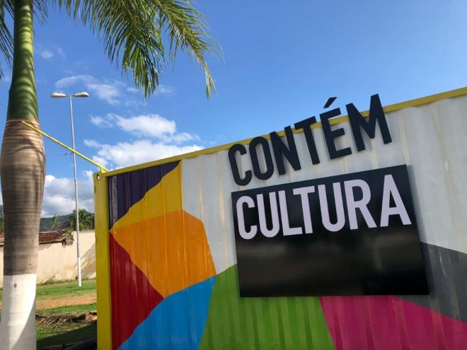 O Contém Cultura foi implantado no Centro de Eventos de Pingo D´Água