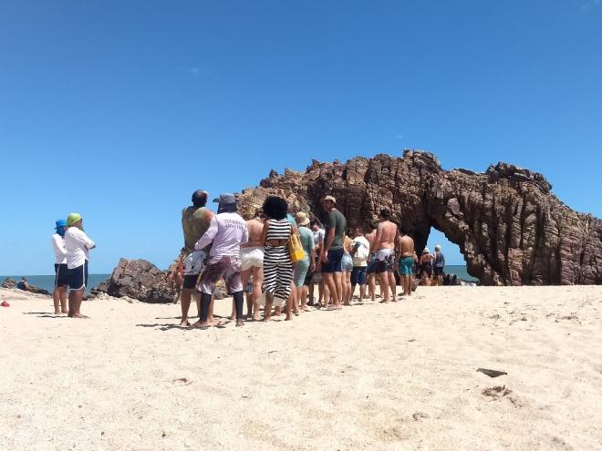 Pedra Furada, no Parque Nacional de Jericoacoara, Ceará