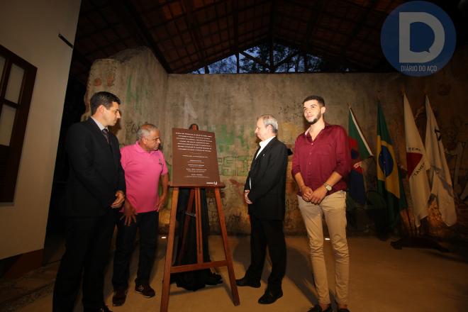 Solenidade contou com a presença do promotor Rafael Pureza; do prefeito Nardyello Rocha; do presidente da Usiminas, Sergio Leite e do presidente do Conselho Municipal do Patrimônio Histórico e Artístico de Ipatinga, Rafael Lisbanho