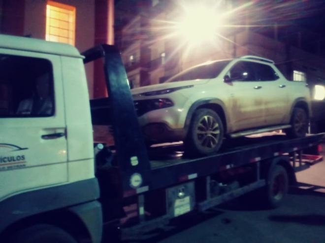 Fiat Toro clonada, apreendida em Simonésia, seria usada para buscar carga de droga em Ipatinga