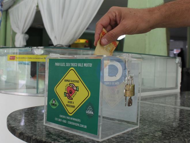 Pequenas caixas serão colocadas em estabelecimentos comerciais para arrecadar doações financeiras ao Cebus 
