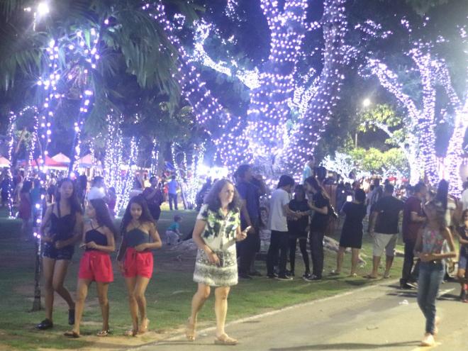 A decoração natalina no Parque Ipanema poderá ser visitada até o dia 5 de fevereiro