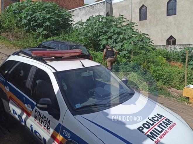 O terreno onde as drogas foram encontradas enterradas