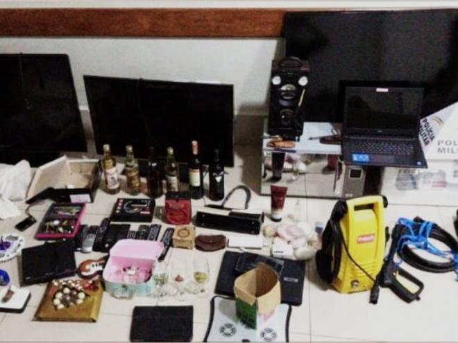 Denúncia de movimentação de descarga de produtos levou a polícia a descobrir destino de bens levados em um arrombamento, no bairro Bela Vista, em Ipatinga