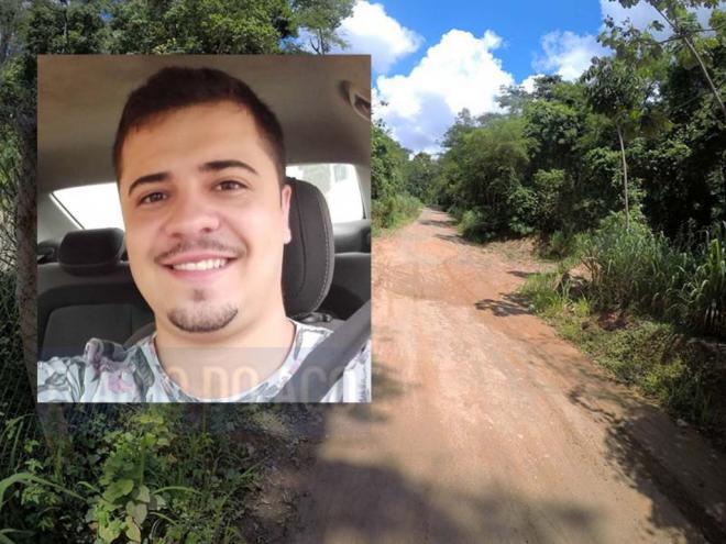 O corpo de Marcelo Andrez Ribeiro Cardoso, de 29 anos completados dia 28 de janeiro, foi encontrado em uma estrada rural, em Antonio Dias 