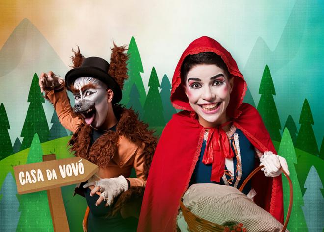 O público infantil poderá ver Chapeuzinho Vermelho no domingo
