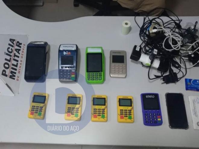 Os objetos apreendidos em um hotel de Ipatinga