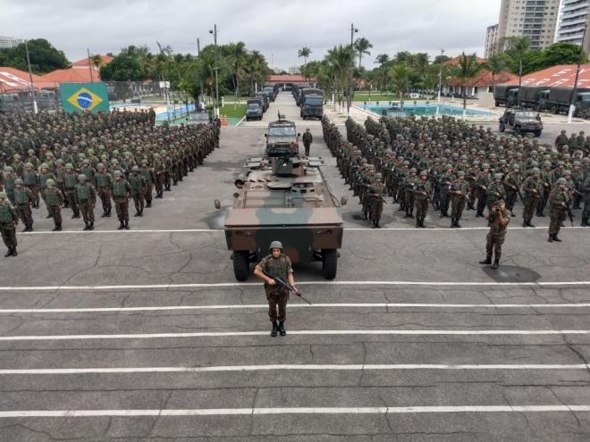 Desde o dia 20 uma operação de Garantia da Lei e da Ordem (GLO) levou ao Ceará tropas das Forças Armadas