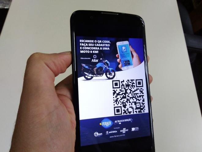 Visitante deverá escanear o QR Code que será instalado nos estandes da feira