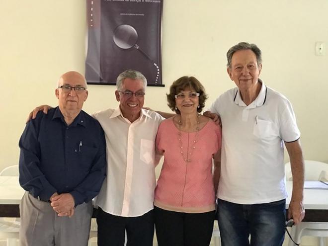 Leoncio Correa, Geraldo Paixão, Francisca Nunes e Aurélio Caixeta