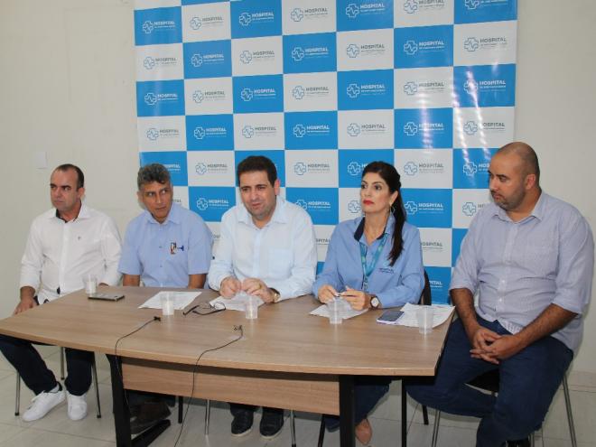 A entrevista ocorreu na sala de reuniões do Hospital Dr. José Maria Morais 