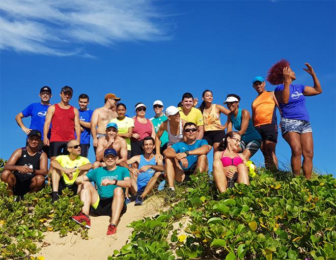O empresário integra um grupo de corrida rústica no litoral