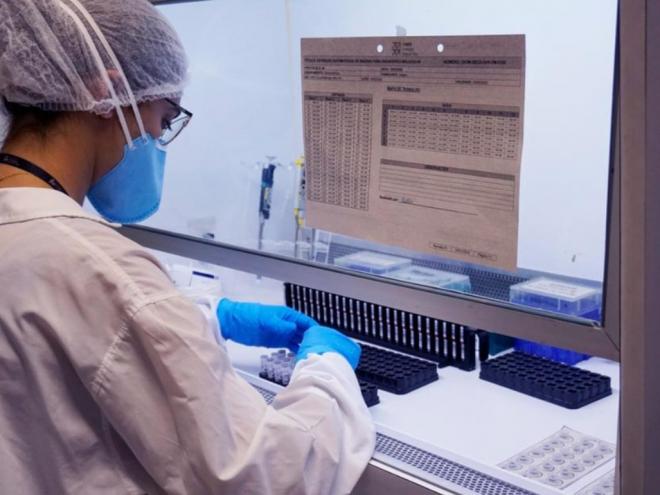 O exame feito em laboratório privado atestou resultado positivo para a Covid-19 da paciente com 82 anos
