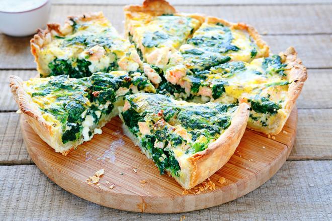Torta de Espinafre é nutritiva. E vai muito bem como acompanhamento em qualquer refeição