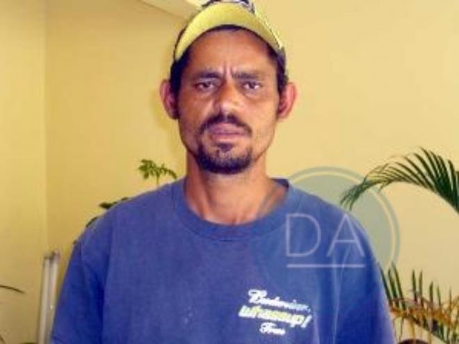 Claudinei Pinto Silva, o Tigrão, quando foi preso em 2007