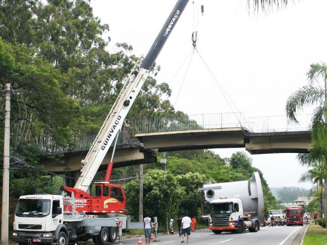 Imagem de uma peça da empresa transportada em 2018