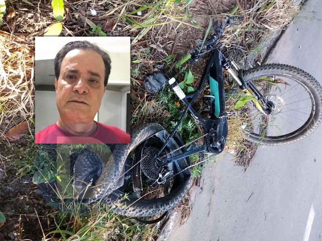 Geraldo Louzada, que foi atropelado enquanto trafegava em uma Mountain Bike, tinha 66 anos 