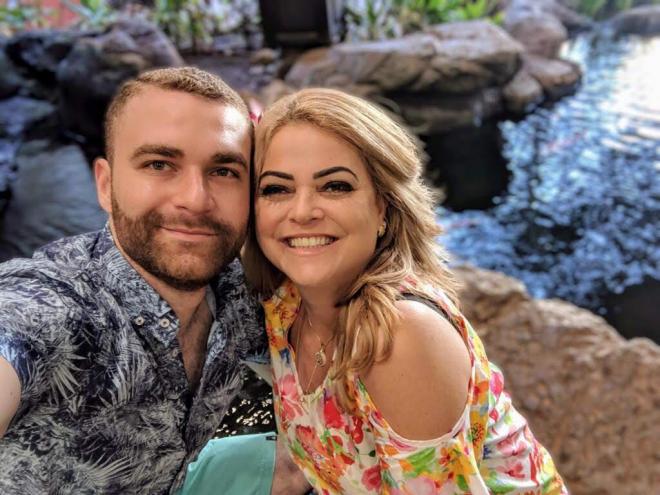Jhonatan e sua mãe, Luzinete Pereira Souza