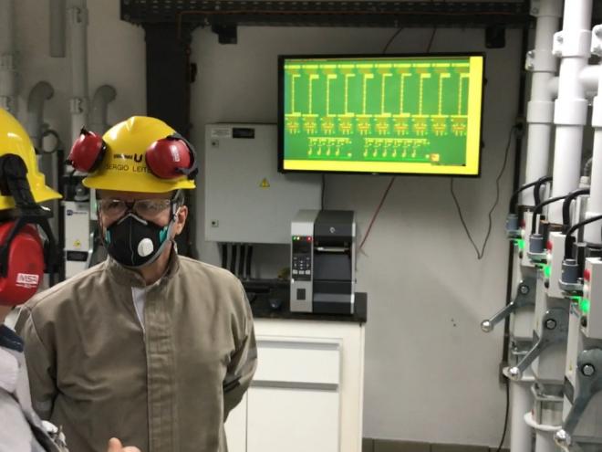Como parte da agenda interna, Sergio entregou o novo Laboratório Químico de Qualidade na Aciaria