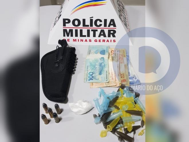 Pinos e cocaína apreendidos com munição na Chácaras Madalena