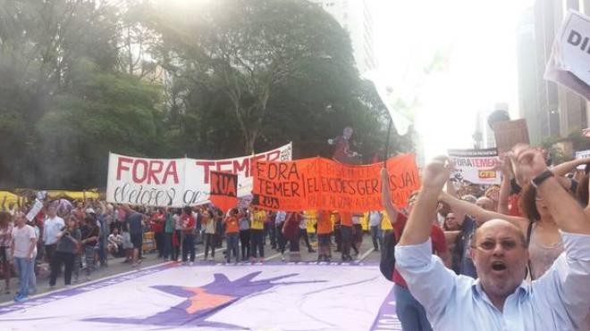 Mais um domingo marcado por manifestação contra Michel Temer