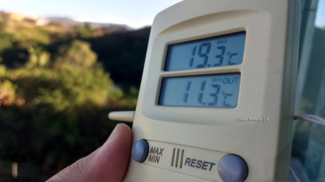 Temperatura medida hoje às 7h no bairro Parque das Águas, Ipatinga