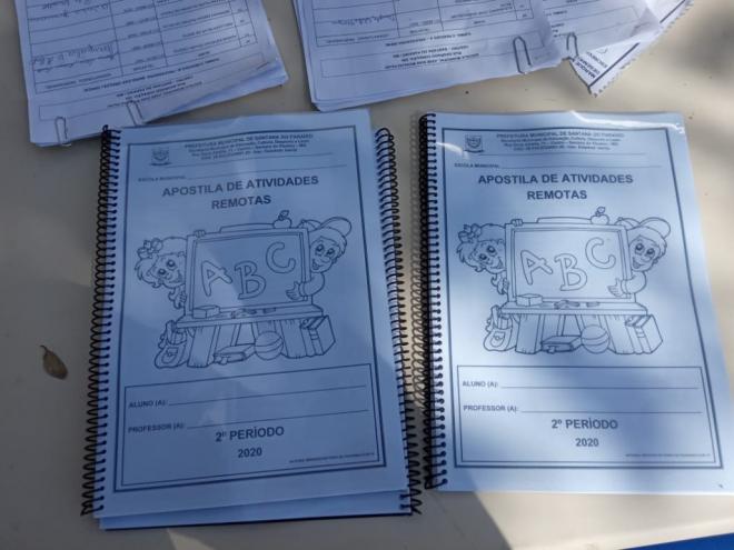 Material didático será entregue na casa dos alunos que moram na zona rural