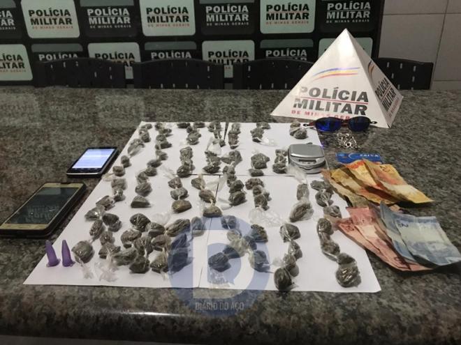 A droga apreendida estava em um lote utilizado para a guarda do entorpecente