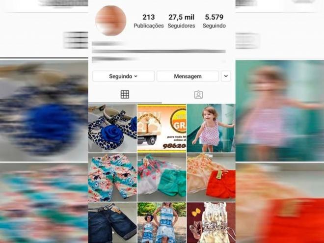 Novo proprietário do perfil com nova foto e postagens antigas da loja