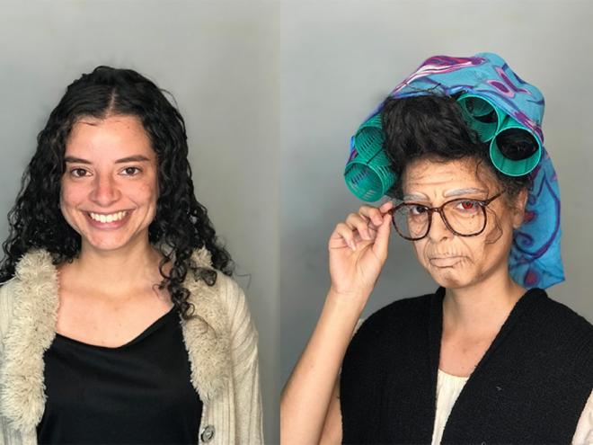 Profissional vai mostrar o antes e o depois de uma maquiagem